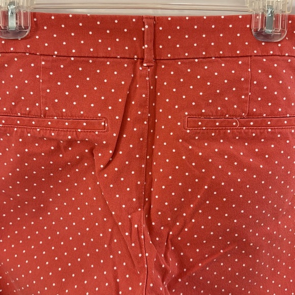 Old Navy Pixie High rise Ankle Pant Size 10 Pink with White Polka Dots - Picture 4 of 5